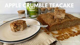 Apple Crumble Teacake | One Clumsy Baker
