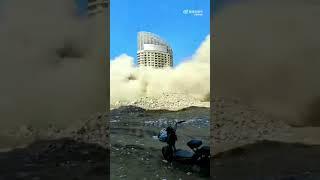 河北燕郊某地产商又主动爆破一栋商业楼，环北京房地产市场现状