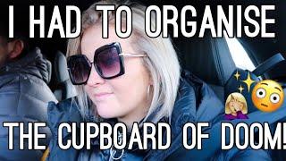 I HAD TO ORGANISE THE CUPBOARD OF DOOM! | HARRIET MILLS