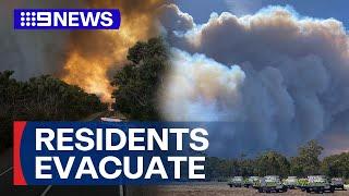 Emergency evacuation warnings issued for several bushfires across Victoria | 9 News Australia