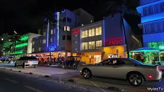 [4K] FAMOUS OCEAN DRIVE AT NIGHT IN MIAMI, FL | MIAMI BEACH NIGHLIFE | STREET WALK | NOVEMBER 2024