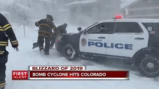 Helping those who help us: Watch firefighters push Parker police SUV out of snow