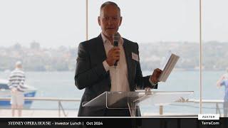 Terracom (ASX:TER) - JMM Sydney Opera House Lunch - 30 October 2024