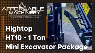 Hightop HT10 Mini Excavator Package - Affordable Machinery