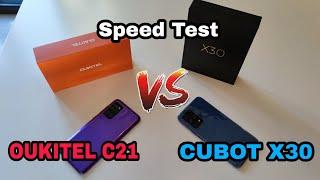 Oukitel C21 VS Cubot X30 - Speed Test