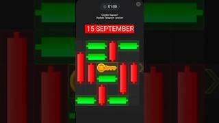 Hamster Kombat Mini Game Today 15  September Unlock Key | 15 September Mini Game Hamster Kombat