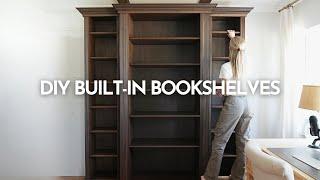 DIY Built-in Bookshelves