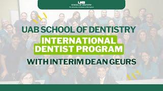 International Dentist Program with Interim Dean Geurs