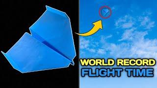 How to make WORLD RECORD Paper Plane Flight Attempt!