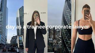 REALISTIC DAY IN THE LIFE OF A TRAINEE CORPORATE LAWYER - trying to do it all