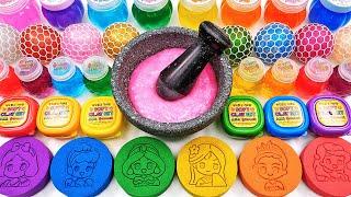 Satisfying Video How To Make Rainbow Disney Slime Makeup Eyeshadow Mixing Random Things GoGo ASMR