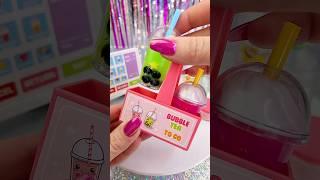 Bubble Tea Time #bubbletea #Boba #asmr #slime #mini #miniature #satisfying #unboxing #shorts