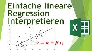 Einfache lineare Regression in Excel rechnen - Daten analysieren in Excel (7)