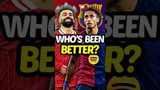 Salah v Raphinha – who’s better in 24/25? 