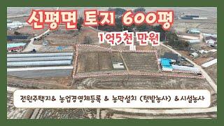 (토-465) 당진시 신평면 현황좋은토지  600평 분할 매매 1억5천만원  전원주택지 농업경영체등록 농막설치 가능해요. [전원주택][당진전원주택][당진부동산]