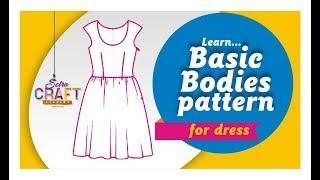 How To Draft Basic Bodice Pattern For Dress With French Dart Manipulations [Detailed]