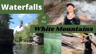 Waterfalls of the White Mountains in New Hampshire