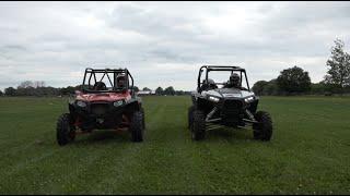 Polaris RZR XP1000 vs XP900, multiple camera angles!  PowerModz!