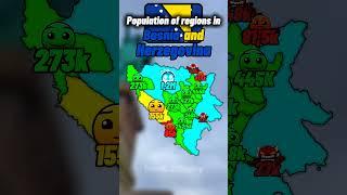 Population of provinces in Bosnia & Herzegovina #europe #geography #population #mapping #bosnia #map