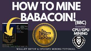 How To Mine BabaCoin CPU/GPU Mining Tutorial