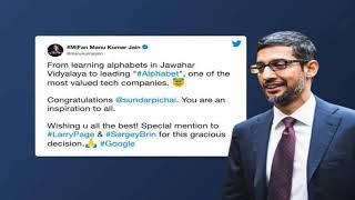 Latest Technology News - Sundar Pichai becomes Alphabet CEO as Google Co-founders step down