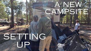 RVLIFE: Setting Up A New Campsite in SC #workcamping @deerfamy662 #SC #rvlife #travel #camping #rv