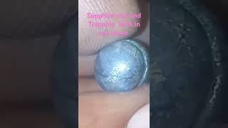 Star sapphire and blue black stone beautiful pattern