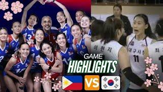 Alas Pilipinas Women VS South Korea - Friendly Match Game Highlights