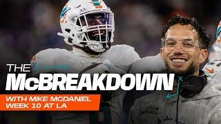 Mike McDaniel breaks down KEY PLAYS versus the Los Angeles Rams l Miami Dolphins