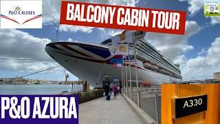 P&O Azura 3 Minute Balcony Cabin Tour