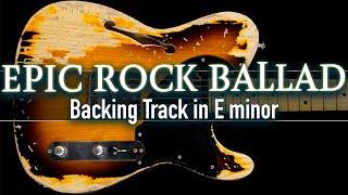 Heartbroken Epic Rock Ballad Backing Track in E minor SZBT 1079