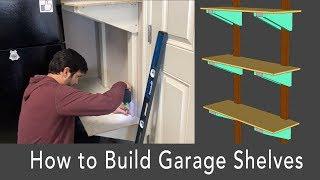 How to Build Sturdy Garage Shelves from 2x4s [FREE DIY PLANS]