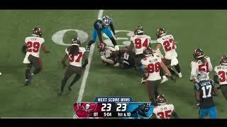 Chuba Hubbard GAME LOSING FUMBLE in OT!! | Carolina Panthers vs Tampa Bay Buccaneers