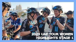 UAE TOUR WOMEN HIGHLIGHTS | Charlotte Kool emerges from crash-strewn Stage 1 with Win