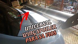 Paano e install ang aluminum spoiler wing sa toyota vios