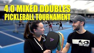 Webby and Nichole Reunite to Compete in 4.0 Mixed Doubles!  2023 Midwest Indoor Championships