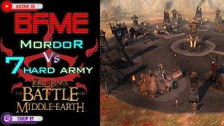 Mordor Vs 7 Hard Army  - BFME 1 GAMEPLAY