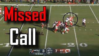 Multiple missed calls allow a TD to stand | Houston Texans Vs Kansas City Chiefs