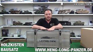 RC PANZER HOLZKISTEN BAUSATZ PRODUKTVORSTELLUNG REVIEW  UNBOXING LICMAS-TANK