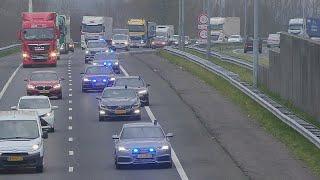 8x Arrestatieteam met spoed over de a15 naar een instap in Gorinchem