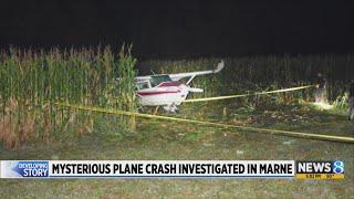 Who abandoned this plane in a field? Authorities work to find out