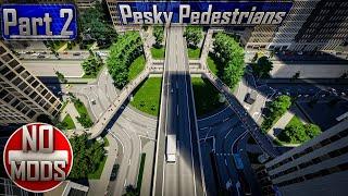  The PEDESTRIAN Overpass for Your Traffic DESTROYER | Cities Skylines 2 | Building Tutorial