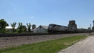 Neat K5LA:  Amtrak 126 Leads Train #6 Princeton, IL 5/23/24