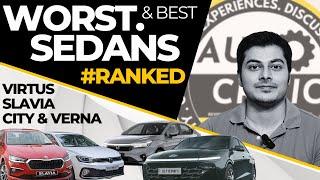 top 5 worst sedan cars | Honda city Virtus Slavia and Verna #autocritic