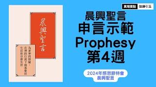 【請按讚分享】2024年感恩節特會｜第四篇｜晨興聖言申言示範｜篇題：成為基督的複製品，並經歷基督作我們魂的牧人｜總題：為著神的經綸，在神的行政下過基督徒生活和召會生活｜PSRP｜拋磚引玉