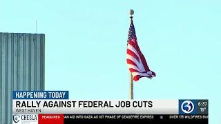 VIDEO: Community, union members to rally against federal job cuts