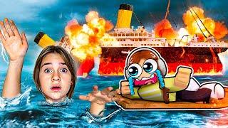 JE MONTE DANS LE TITANIC (et je regrette ) ! Roblox The Titanic Story