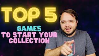 Top 5 Great Games to Start A Board Game Collection