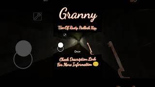 Granny || Use Of Rusty Padlock Key || #granny #shorts #grannyupdate #horrorgaming