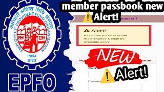 PF Passbook Portal Is Under Maintenance 101% Solution | PF Passbook New Error 2023